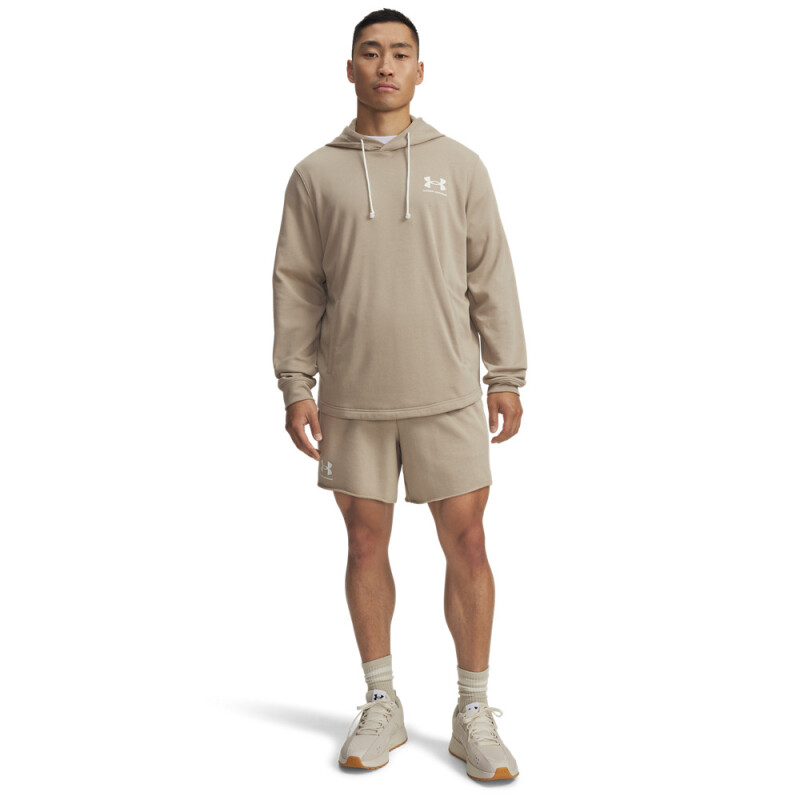 UA Rival Terry 6in Short-BRN BRN-299