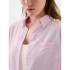 V-FRCH FITTED OXFORD LOGO PINK STRIPE 8172-1