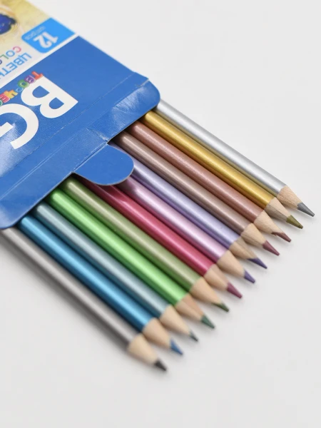 LAPICES COLORES METALIZADOS 12 PCS MULTICOLOR