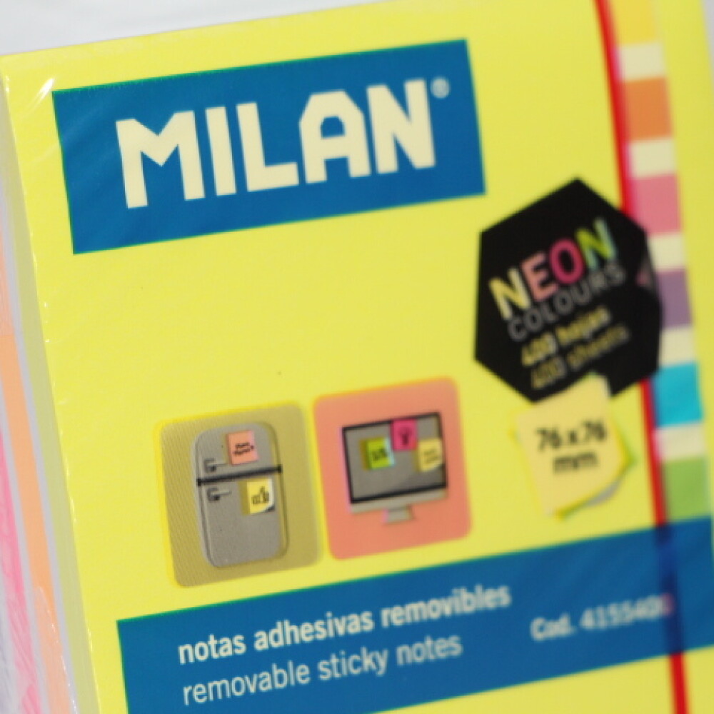 BLOCK ADHESIVO MILAN 76X76 COLORES NEON 400 BLOCK ADHESIVO MILAN 76X76 COLORES NEON 400