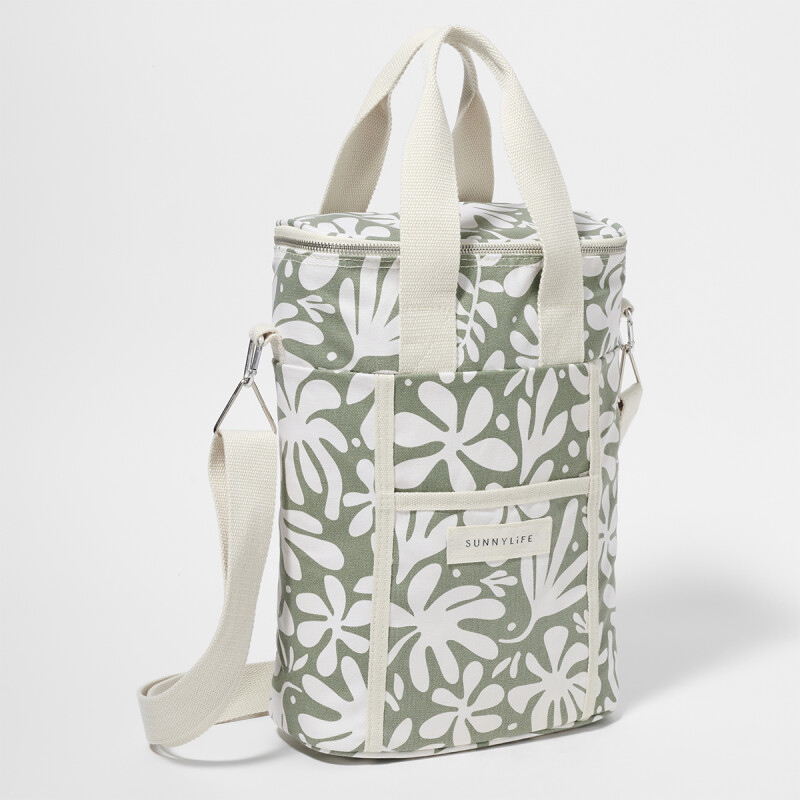 Conservadora Térmica para botellas de lona Vacay Olive Conservadora Térmica para botellas de lona Vacay Olive