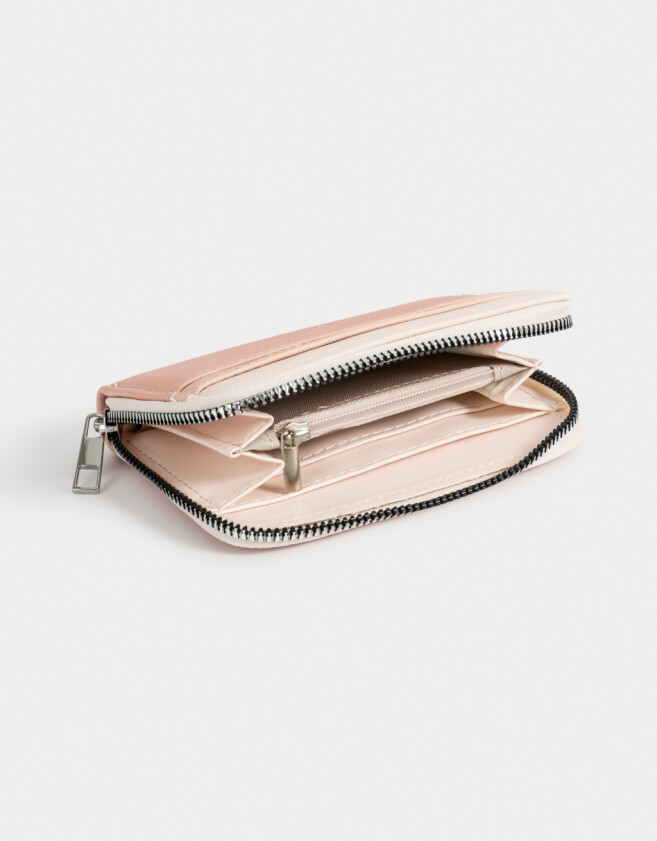 Billetera Billetera Con Tag Rosa - Rosa Viejo