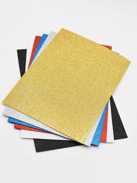 BLOCK GOMA EVA GLITTER A4 MULTICOLOR