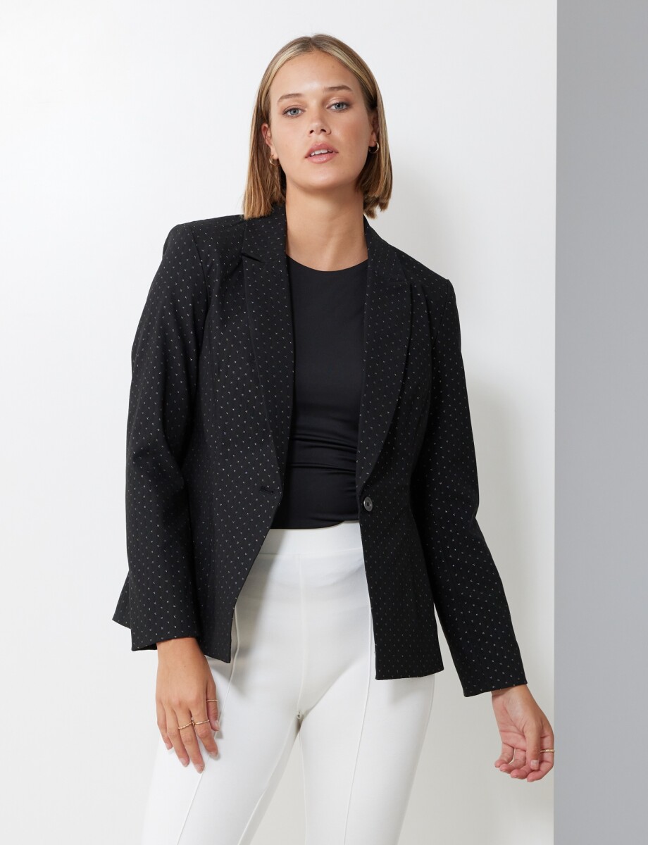 Blazer Brillo - Negro 