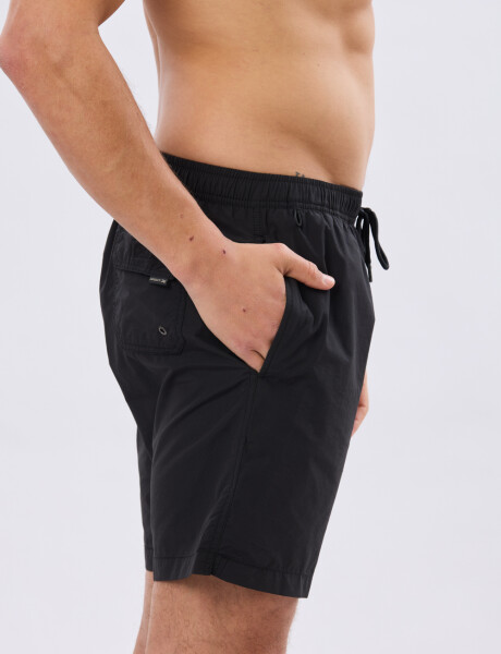 SHORT DE BAÑO LISO Negro