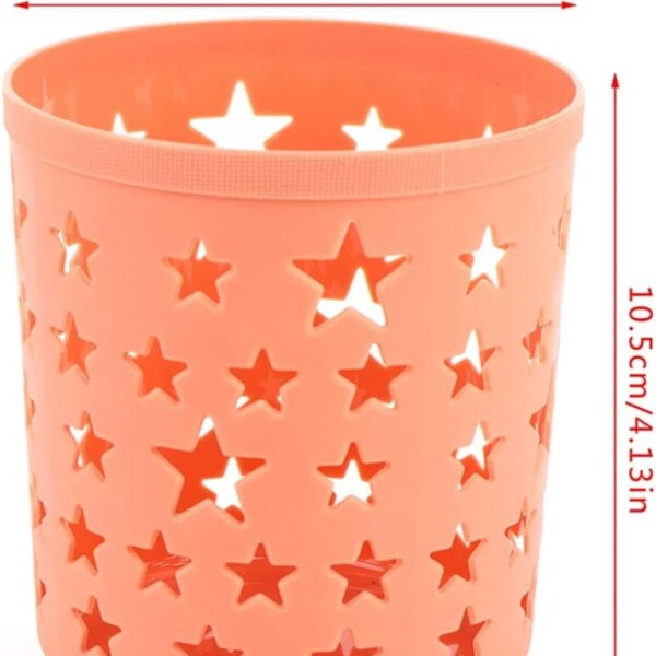 RECIPIENTE PLÁSTICO CALADO ESTRELLAS Sin color