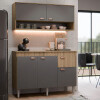 Conjunto premium bajo mesada con mueble aereo 10970 gris Conjunto Premium Bajo Mesada Con Mueble Aereo 10970 Gris