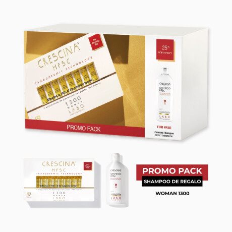 Pack Crescina Ampollas Re-Growth Woman 1300 20 Unidades + Shampoo 200ml Pack Crescina Ampollas Re-Growth Woman 1300 20 Unidades + Shampoo 200ml