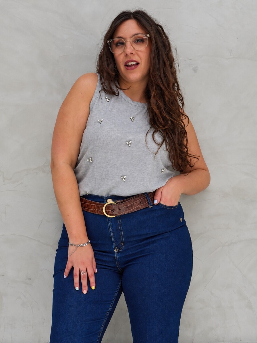 Musculosa Diva Gris
