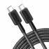Cable ANKER 322 USB-C to USB-C Trenzado Black Cable Anker 322 Usb-c To Usb-c Trenzado Black