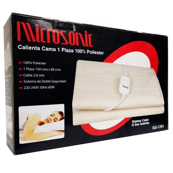 Calientacamas Microsonic 1 Plaza 1701 CALIENTACAMA 1PZA MICROSONIC 1701