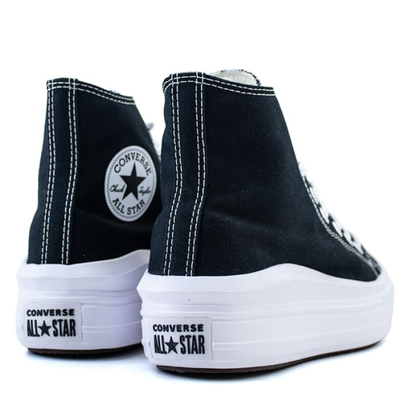 Championes Converse Chuck Taylor Move Hi de Mujer - 571758C Negro-blanco