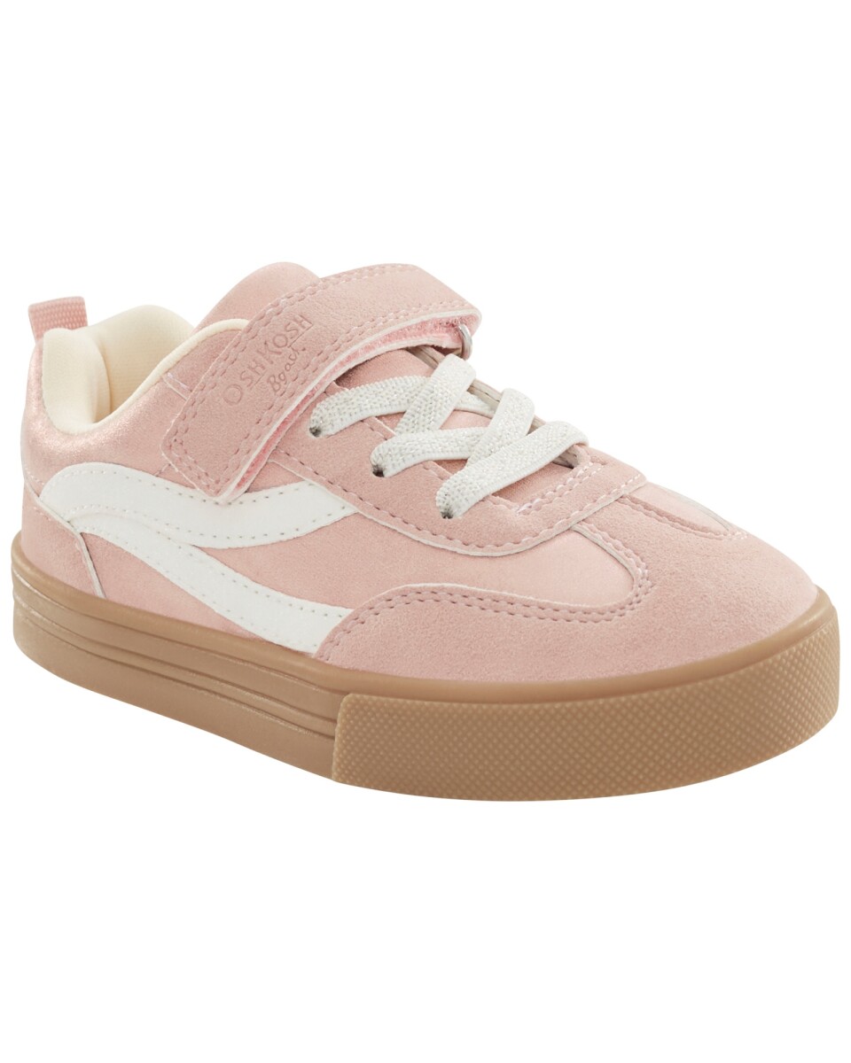 Championes con velcro, rosados 