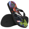 Sandalias Havaianas Kids Top Marvel Ii Niños Negro