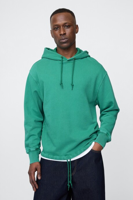 Buzo Canguro Logo Gap Poncho Hombre Irish Clover