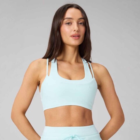 Bra Heatherflex Principal Low Impact Bra Mujer Aqua Aura Heather/aqua Aura