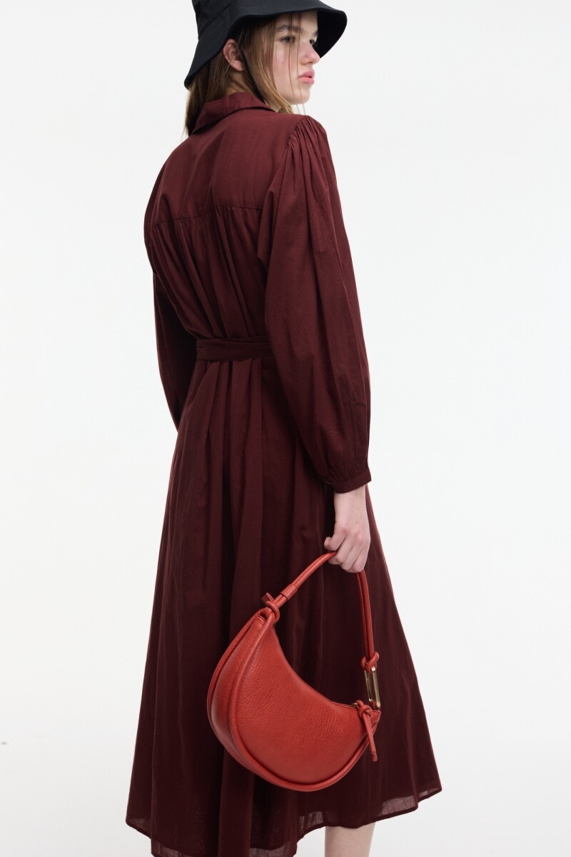 VESTIDO ROMAO Marron