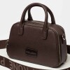 Cartera de mano New Penny en efecto cuero zaffiano Marron