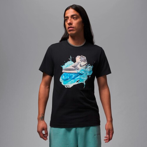 Remera Jordan Flight Essentials AJ1 de Hombre Negro