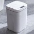 Papelera Cesto Basura Automatica 16l Basurero Sensor Color Variante Blanco