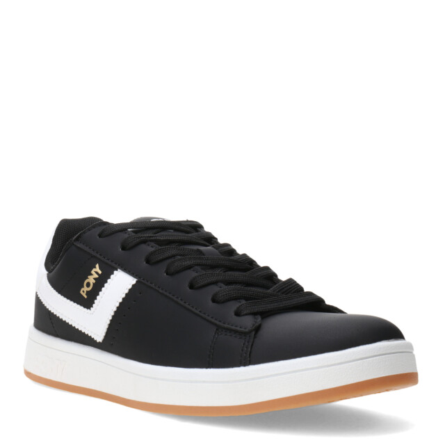 Championes de Hombre Pony Square Negro - Blanco