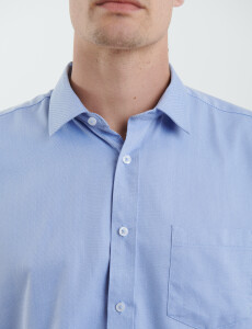 012628 CAMISA HARRINGTON LABEL Azul