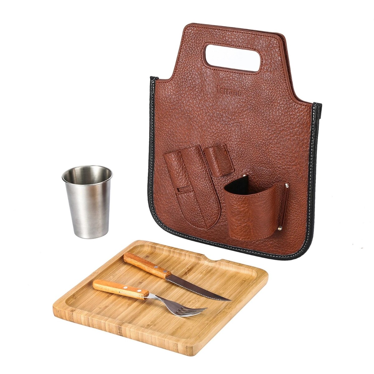 Set de Parrilla Terrano Outdoor Completo - MARRON 