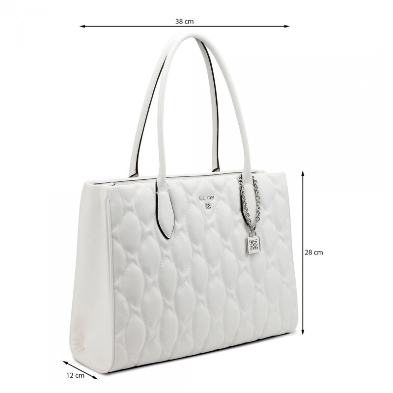 Tote Hb Rue 2 Comp Tote Optic White