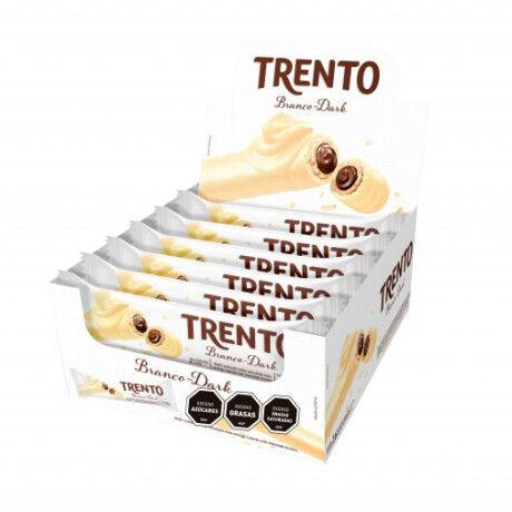 Barquillo Trento Rell x 16 Blanco Relleno de Chocolate Semi Amargo