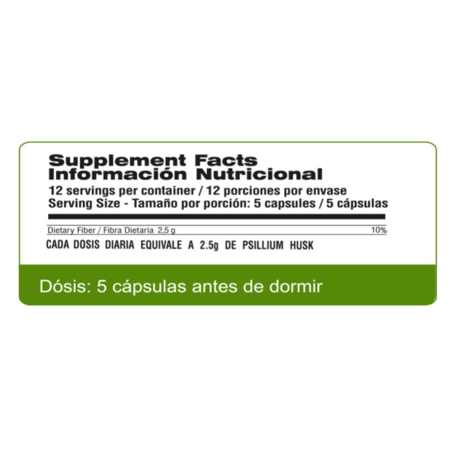 Psyllium Husk Cápsulas - Qualivits Psyllium Husk Cápsulas - Qualivits