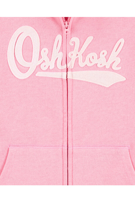 Campera de algodón, con capucha y logo Sin color