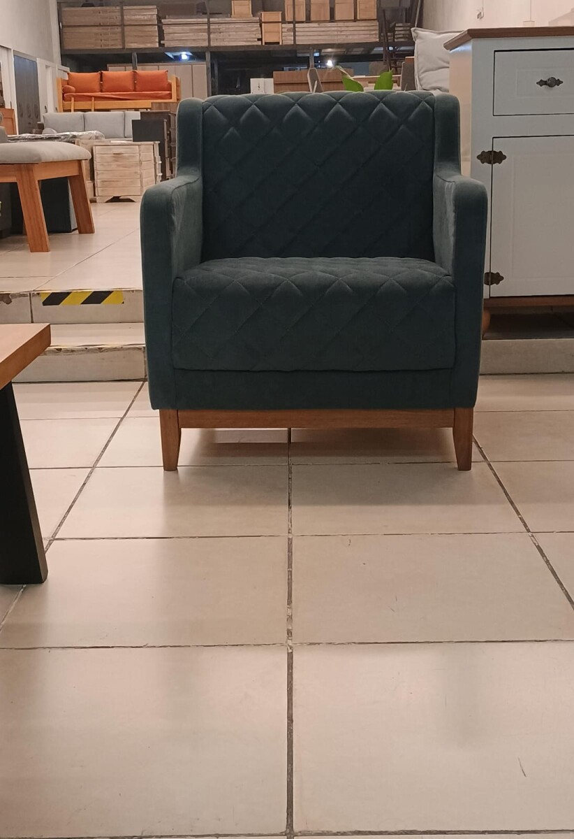 Poltrona recuadro madera 