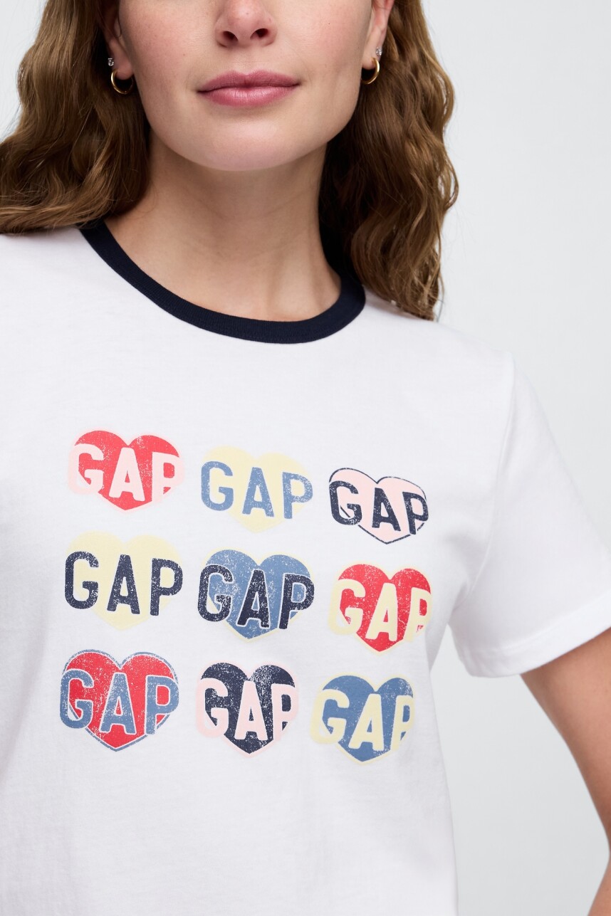 Remera Gráfico Mujer White Uk