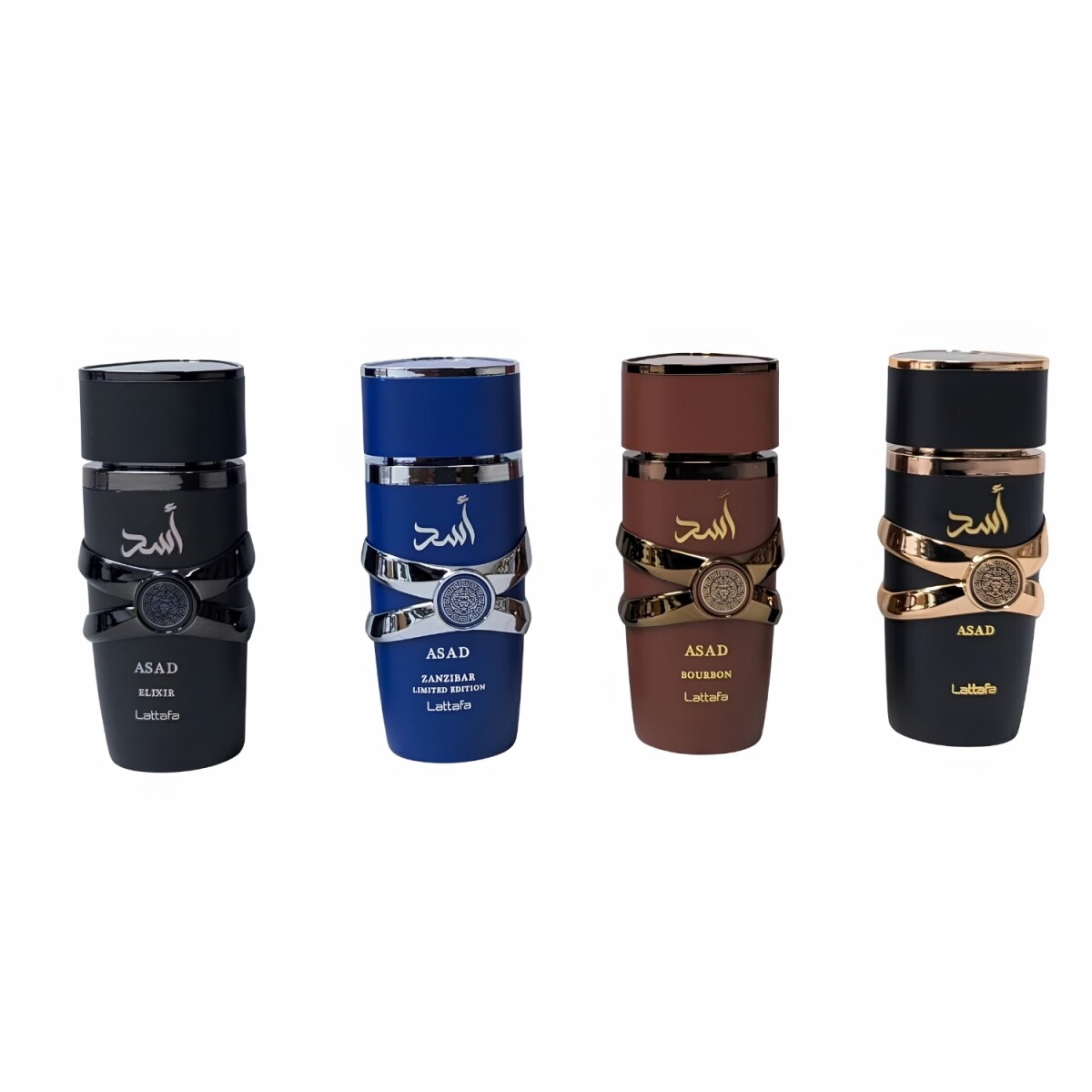 Set de Perfumes Lattafa Colección Asad 4x25ml 