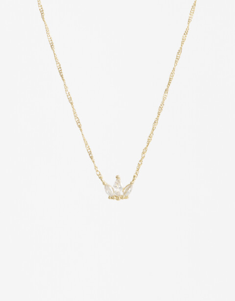 Cadena Corta con Dije Cubic zirconia Collar Con Dije Cubic Dorado - Dorado