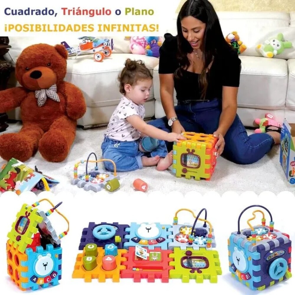 Cubo Actividades Montessori con luz y sonido Cubo Actividades Montessori con luz y sonido