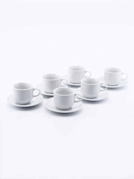 TAZAS CAFÉ CLASIC SET BLANCO