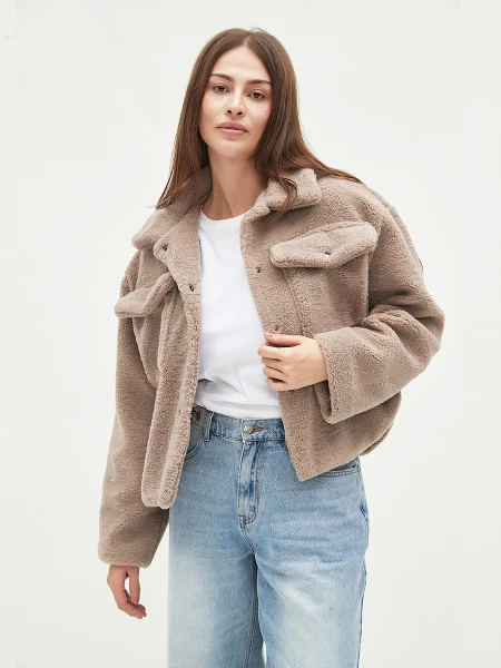 CAMPERA OSO BEIGE OSCURO