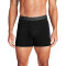 UA PERFORMANCE COTTON - SOLID 6 IN 3PK BLA-001