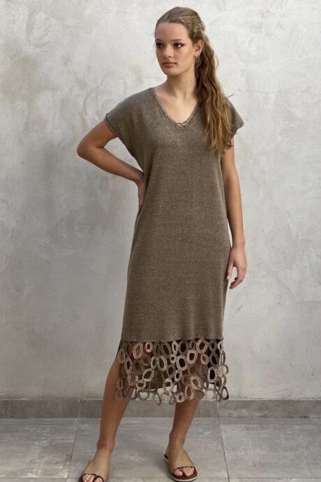 VESTIDO CALENDULA Visón