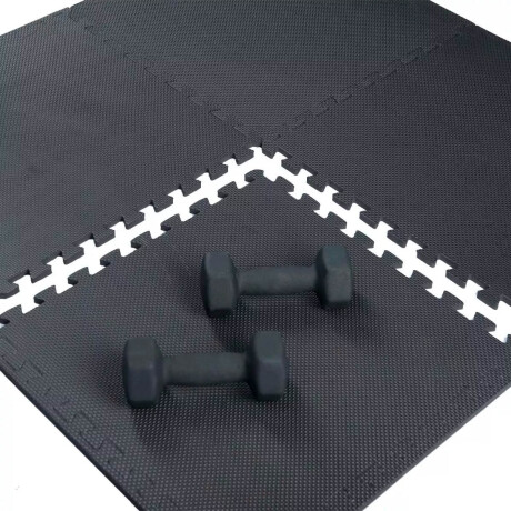 Piso Goma Eva Tatami Encastrable 1x1mts X1cm Gimnasio Negro