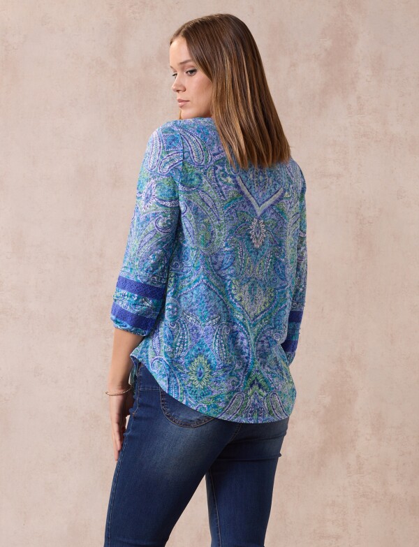 Blusa Printed AZUL/MULTI