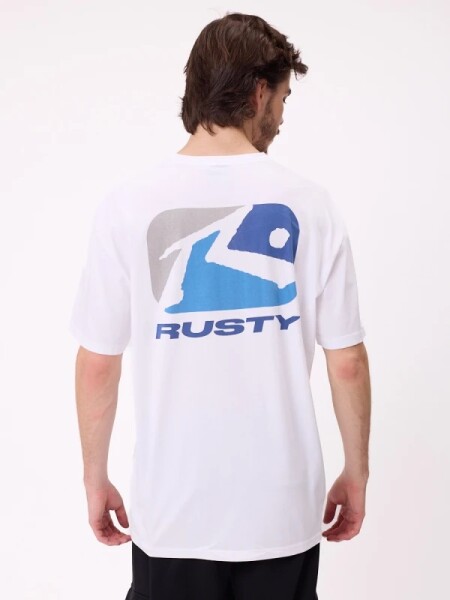 T-SHIRT RUSTY KOMMA BLANCO