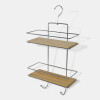 ORGANIZADOR METAL/BAMBU 2 NIVEL P/BAÑO Unica