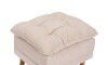 Butaca Reclinable 1 Cuerpo + Puff Living - Montreal Beige