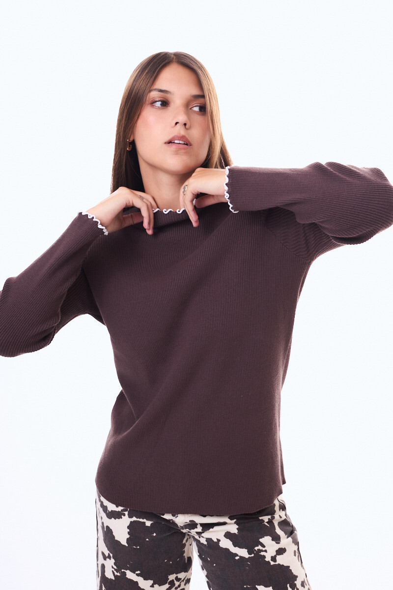 Buzo Tejido Carbaliño Marrón