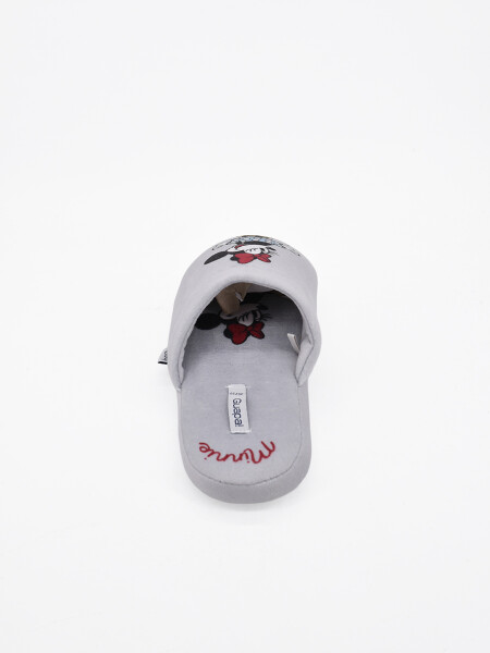 PANTUFLA MINNIE GRIS