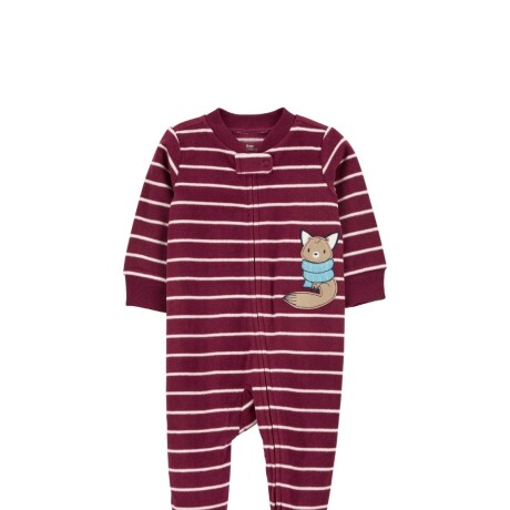 Pijama Carters 1 Pieza con Pie Zorro Micropolar ROJO