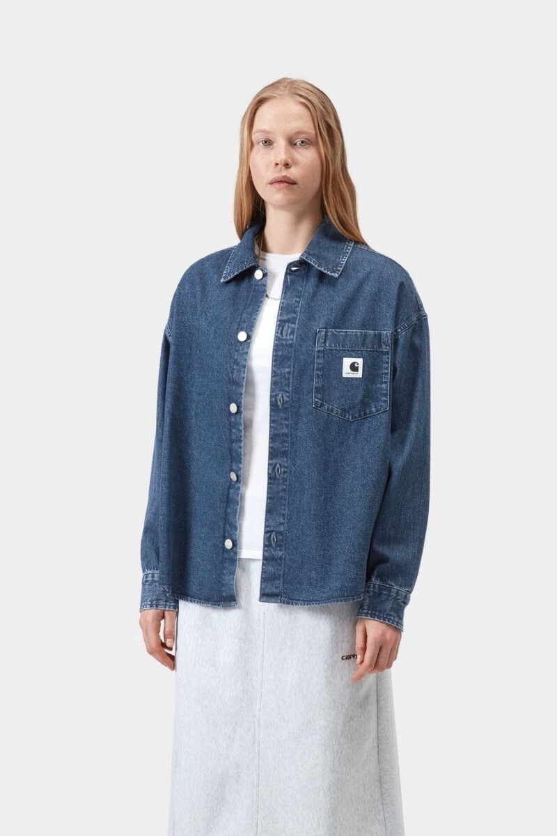 CAMISA ALTA Azul