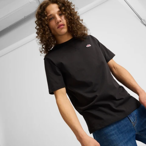 Suede Tee - Hombre Black